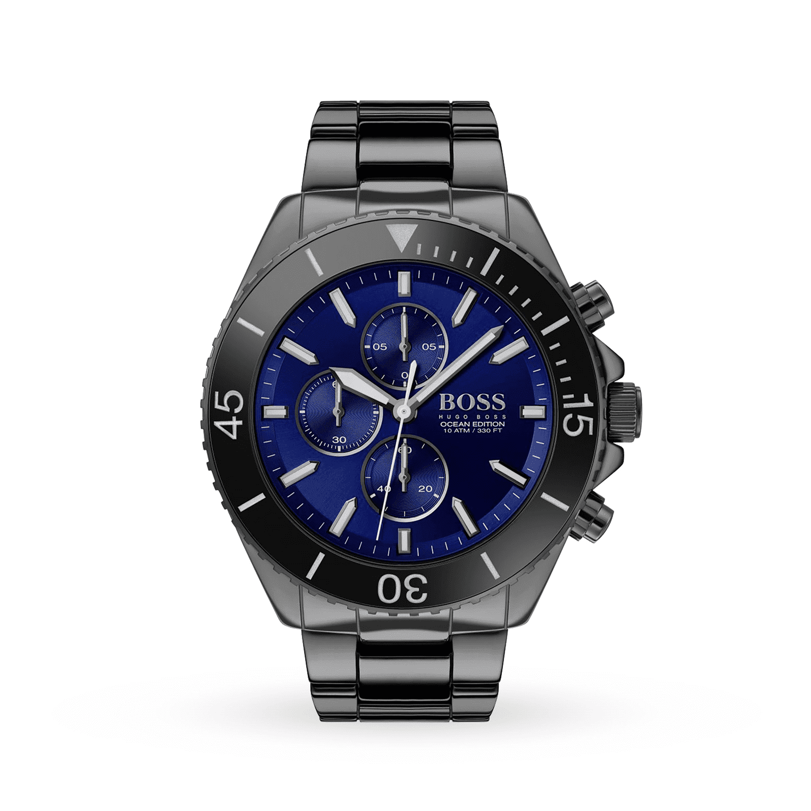 HUGO BOSS HB1513743 OCEAN EDITION Ceramic Blue Dial Bracelet Watch –  AlanFrostCOM